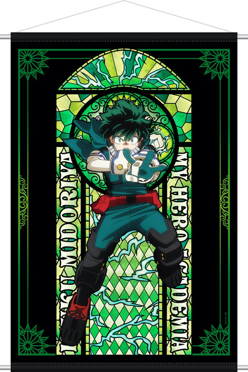 『僕のヒーローアカデミア』ステンドグラス風 タペストリー/緑谷出久